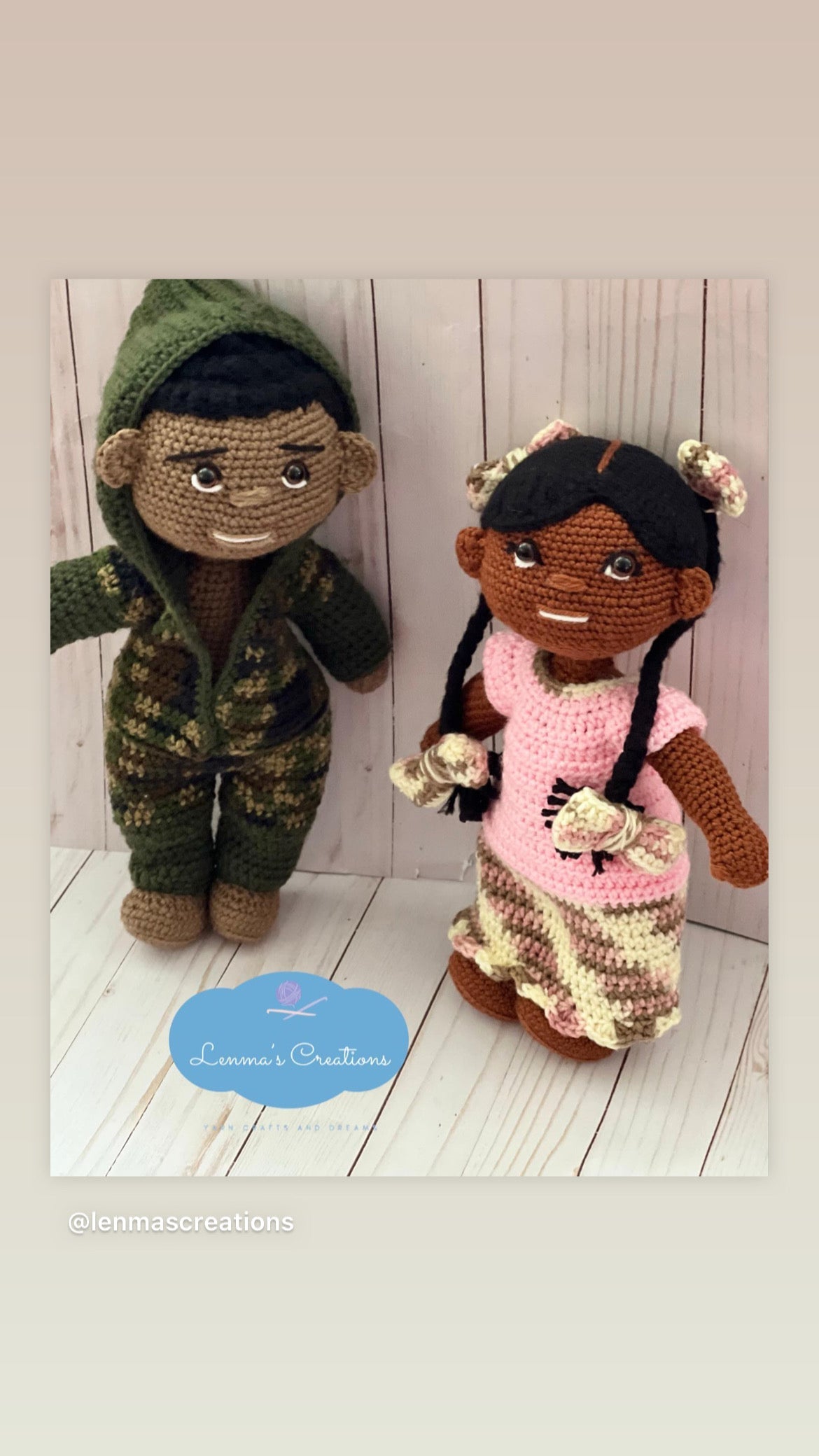 Custom Crochet Doll Raffle- Five Entries