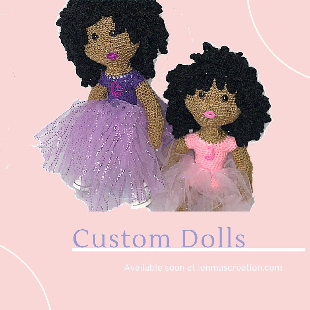 Custom Crochet Doll Raffle- Five Entries