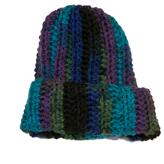 Adult Chunky Ribbed Hat-Northern Lights-Hat-Lenma's Creations